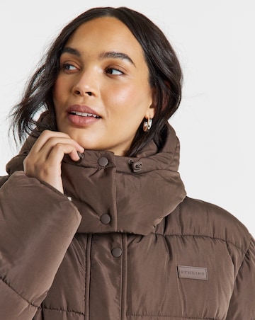 Gym King Longline Quilted Puffer Coat