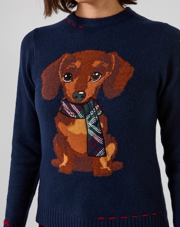 Joe Browns Trixie Embroidered Sausage Dog Jumper