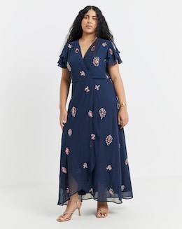 Hope & Ivy Joslin Embellished Maxi Dress - Image