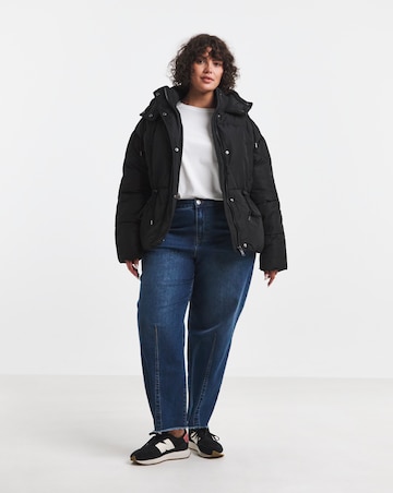 Black Short Padded Coat