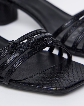 Wanda Strappy Flexible Sole Block Heeled Sandals - Wide Fit (E)