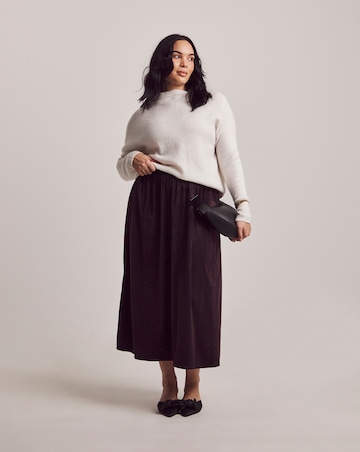 Julipa Velvet Embellished Midi Skirt