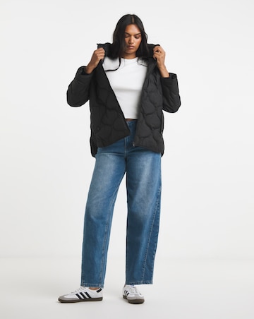 Black Short Quilted Jacket