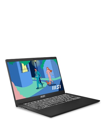 MSI Modern 14in Laptop - AMD Ryzen5 8GB 512GB - Black