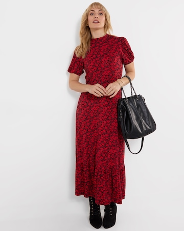 Joe Browns Ditsy Dreams High Neck Jersey Maxi Dress