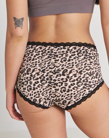 Pretty Secrets (3 Pack) Microfibre Lace Trim Short Briefs