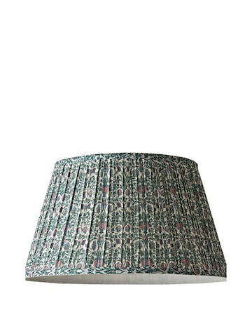 ValueLights Abel Large Tapered Floral Pleated Easy Fit Shade 45cm