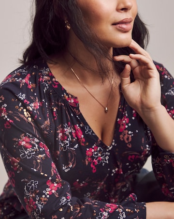 Julipa Metalic Print Jersey Blouse