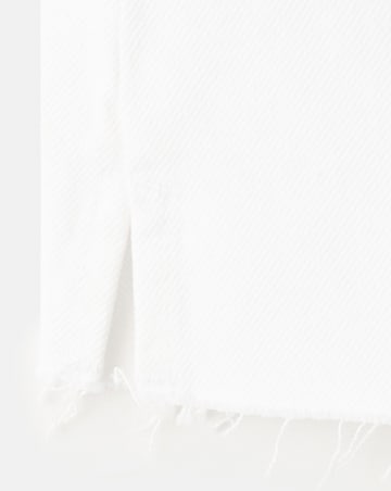 Mango Denim Shorts With Frayed Hem