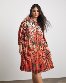 Joanna Hope Crinkle Printed Shift Dress - Image