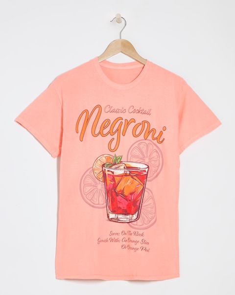 Simply Be Peach Negroni Cocktail T-Shirt