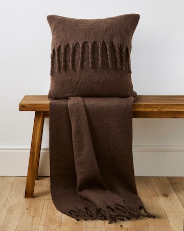 Faux Mohair Fringed Throw