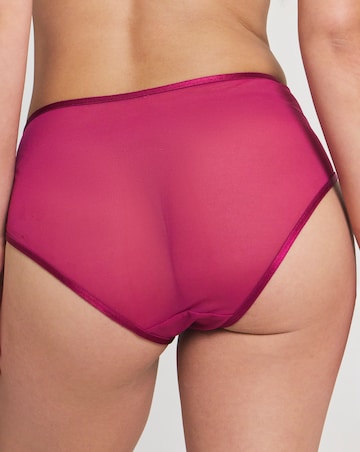 Pretty Secrets Leaf Lace Brief Berry