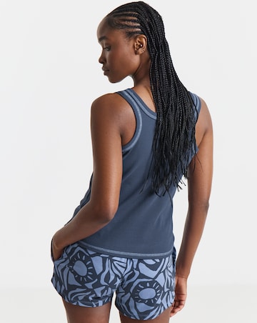 Simply Be (2 Pack) Vest Ribbed Pyjama Shortie Sets