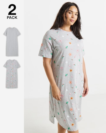 Pretty Secrets Value Candy Cane 2 Pack Nighties