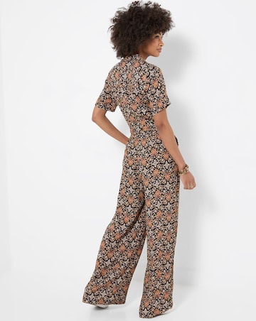 Joe Browns Petite Josie Short Sleeve Zip Front Jumpsuit