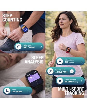 Entity Aero Smart Watch Bundle - Black/Lilac