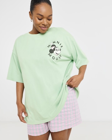 Mickey Mouse Cotton Seersucker Pyjama Short Set