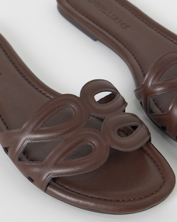 Rosario Padded Loop Detail Mule Sandals - Extra Wide Fit (EEE)