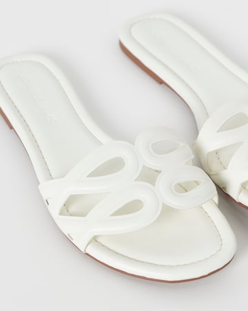 Rosario Padded Loop Detail Mule Sandals - Wide Fit (E)