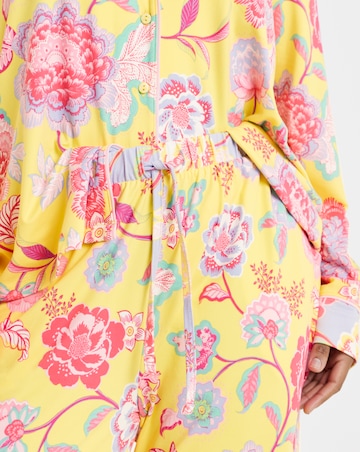 Figleaves Revere Pyjama Set In A Bag Floral Print