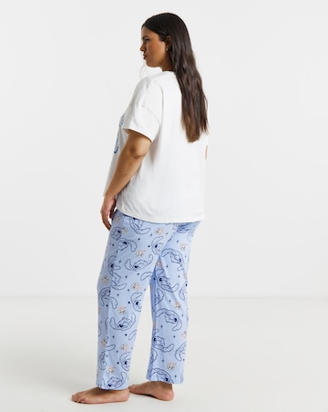 Stitch Snooze Mode Graphic Pyjama Set