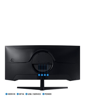 Samsung 34in Odyssey G5 UWQHD 165Hz 1ms VA LCD Curved Gaming Monitor - Black