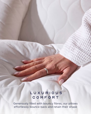 Snuggledown Luxury Cotton Quilted Firm Support Pillows - 2 Pack