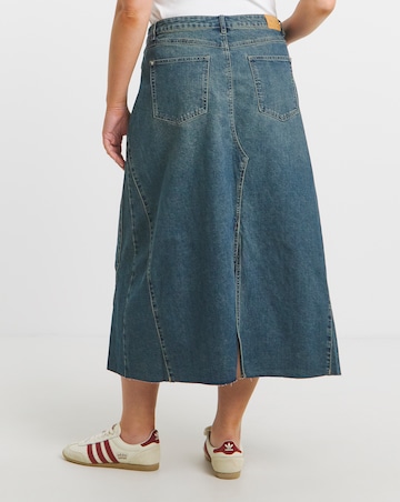 Green Cast Full Maxi Skirt