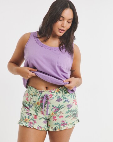 Joe Browns Garden Craft Short Pyjama Set Floral Print