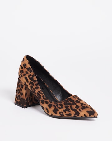 Block Heeled Court Shoe EEE Fit