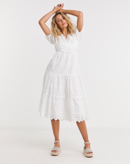 Joe Browns Penelope Broderie Midi Dress