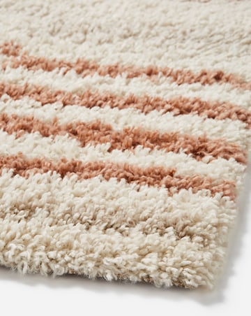 Nomad Shaggy Striped Cosy Rug