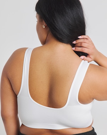 Pretty Secrets (2 Pack) Zip Front Fastening Comfort Tops (Fits Up To D)