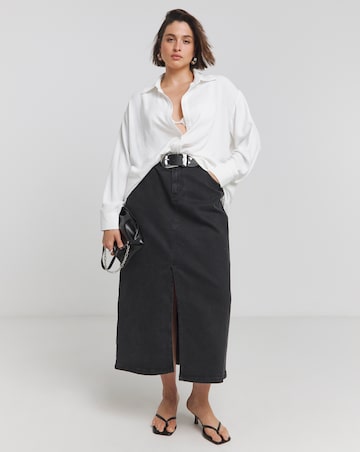 Ivory Oversized Textured Shirt