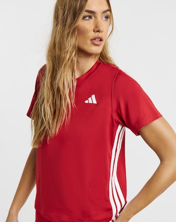 adidas 3 Stripe Crew Neck Top