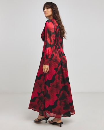 Flounce London Printed Chiffon Midaxi