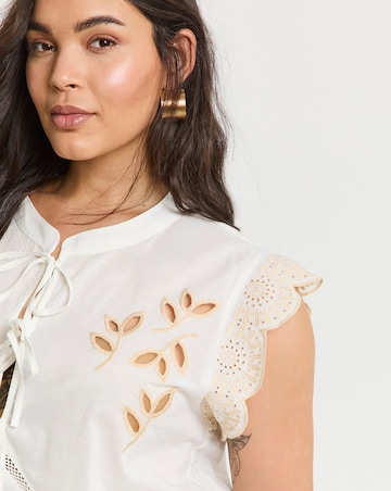 Native Youth Floral Cutwork Tie Waistcoat