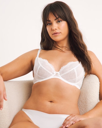 Gossard Superboost Lace NonPad Plunge Wired Bra White