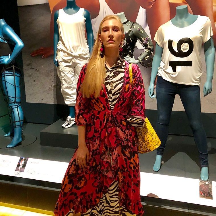 Influencer at Body Beautiful Diversity On The Catwalk exhibition
