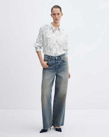 Mango Button Printed Shirt