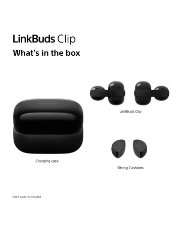 Sony LinkBuds Clip Open-Ear True Wireless Earbuds - Greige