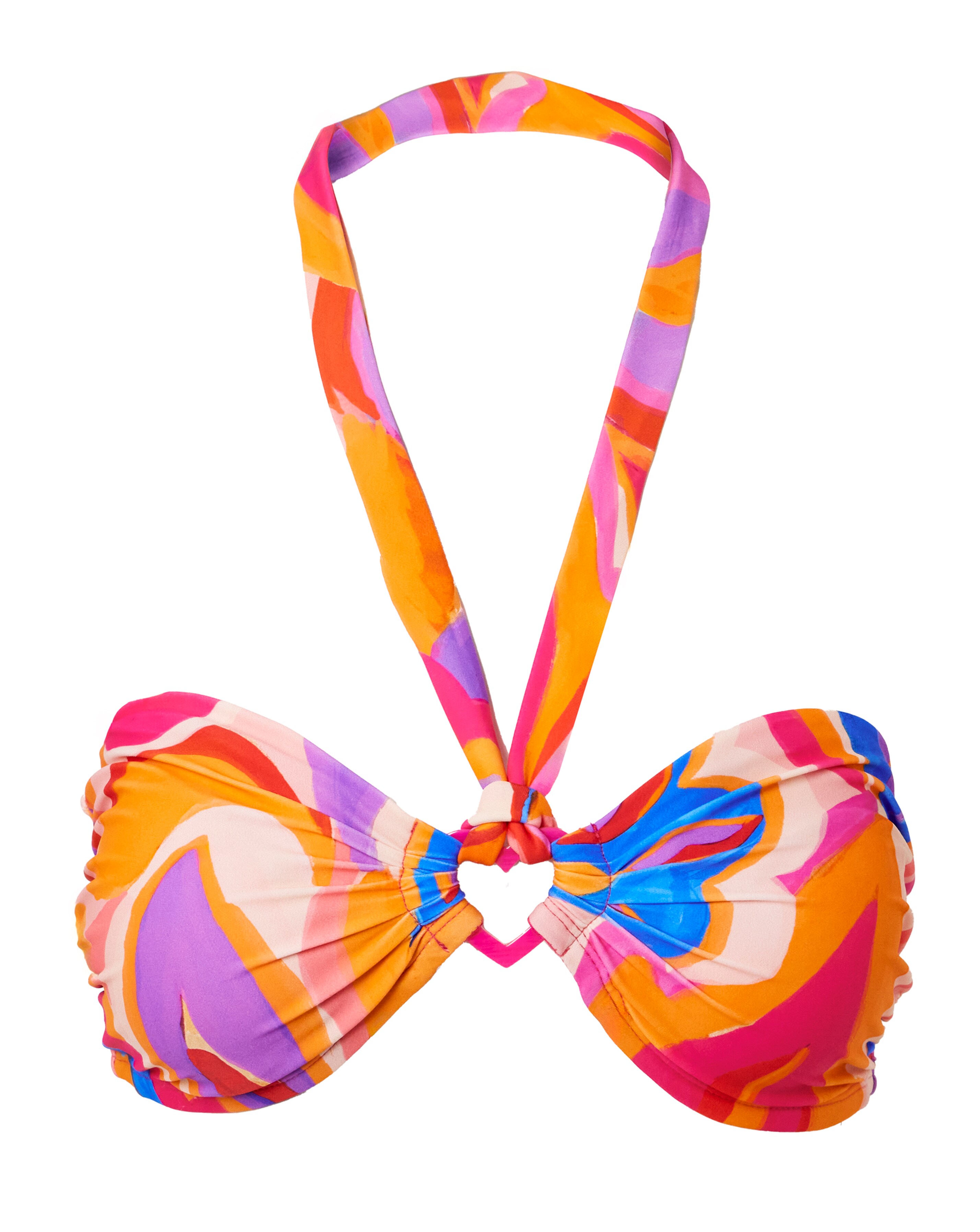 Floral Mix And Match Bandeau Non Wired Bikini Top