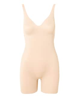 Miraclesuit Showstopper Low Back All In One Firm Control Bike Short Warm Beige