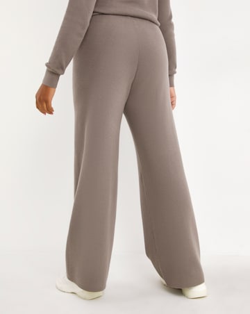 Calvin Klein Wool Knit Wide Leg Trousers