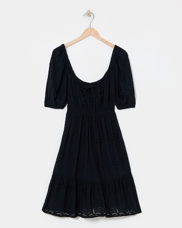 Broderie Mini Beach Dress