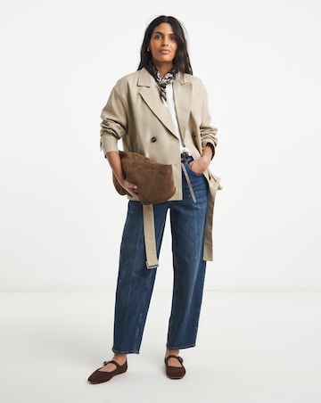 Stone Blouson Sleeve Trench