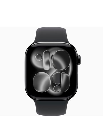 Apple Watch Series 11 GPS + Cellular 42mm - Black Sport Band - M/L