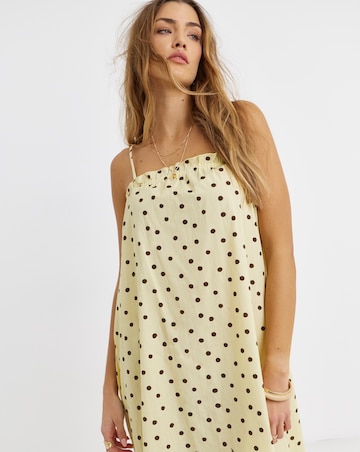 Pieces Parker Strap Woven Midi Dress