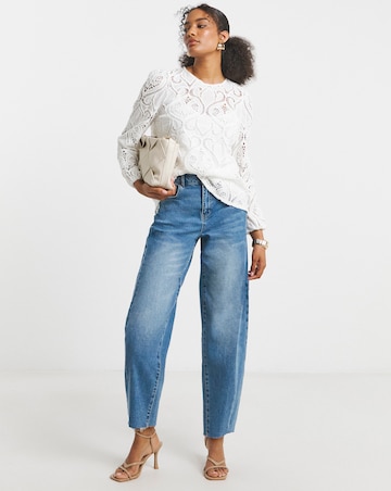 Joanna Hope Premium Broderie Blouse